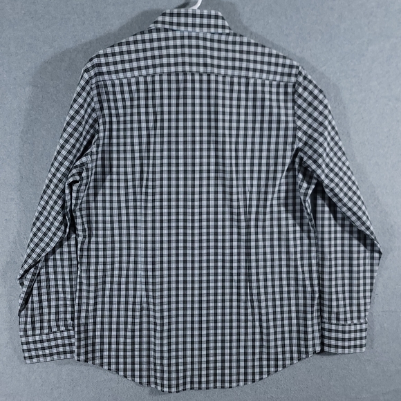 Mizzen + Main Leeward Button Up Trim Fit Men's XXL Shirt Blue Black Plaid 2XL - Picture 3 of 7